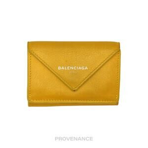 🔴 Balenciaga Papier Mini Wallet - Yellow